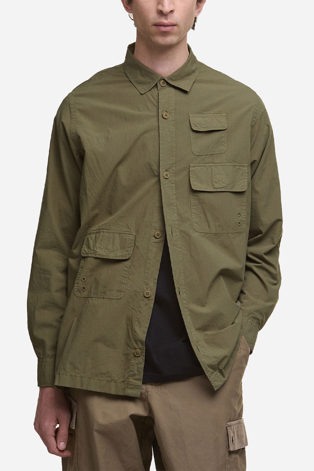 Barbour Morwick Os camiseta (caqui británico)