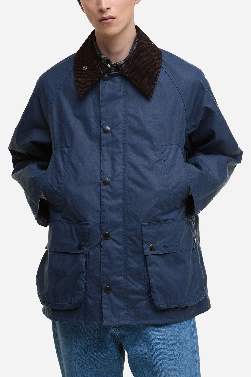Barbour OS Bedale Wax Chaqueta (cobalto lavado)