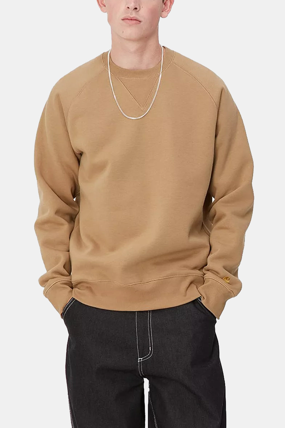 Sudadera Pesada Carhartt WIP Chase (Peanut/Gold)