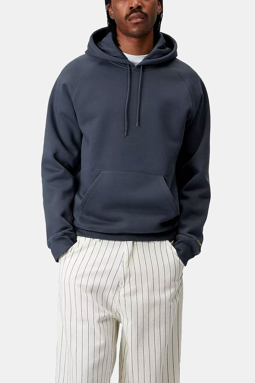 CARHARTT WIP SUDERA DE CHASE CON CON CON CON CON CON CON CONDICIÓN (Azul Dusky/Oro)