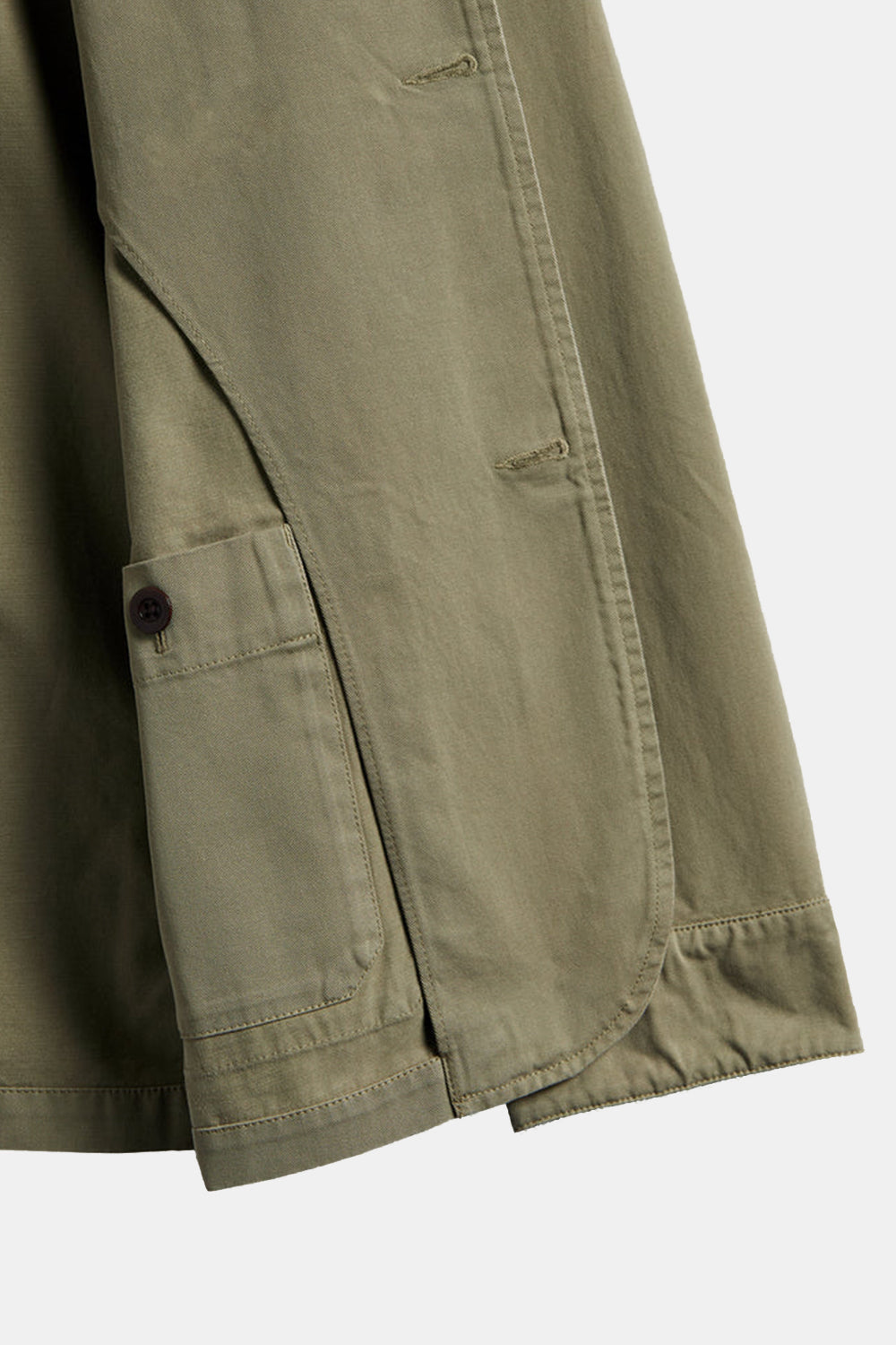 Chaqueta de labura de franela portuguesa (oliva)