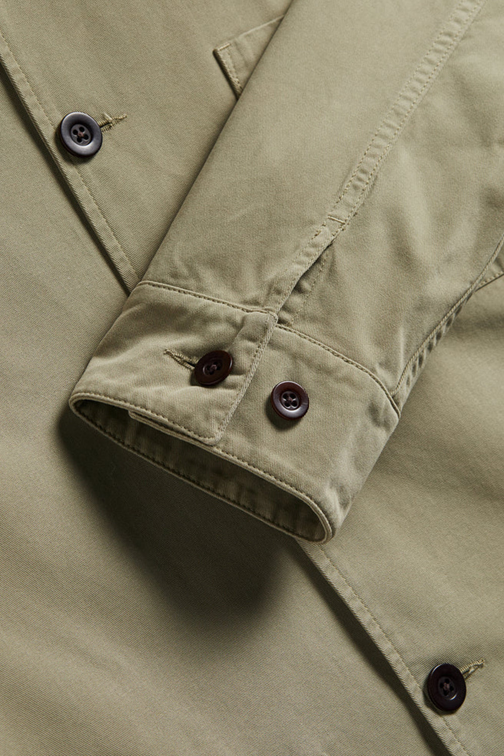 Chaqueta de labura de franela portuguesa (oliva)