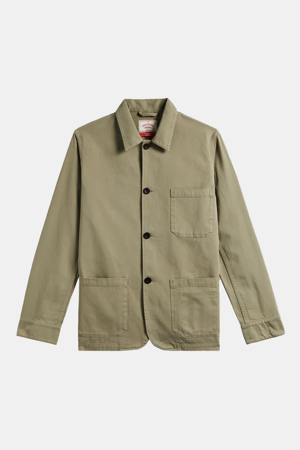 Chaqueta de labura de franela portuguesa (oliva)