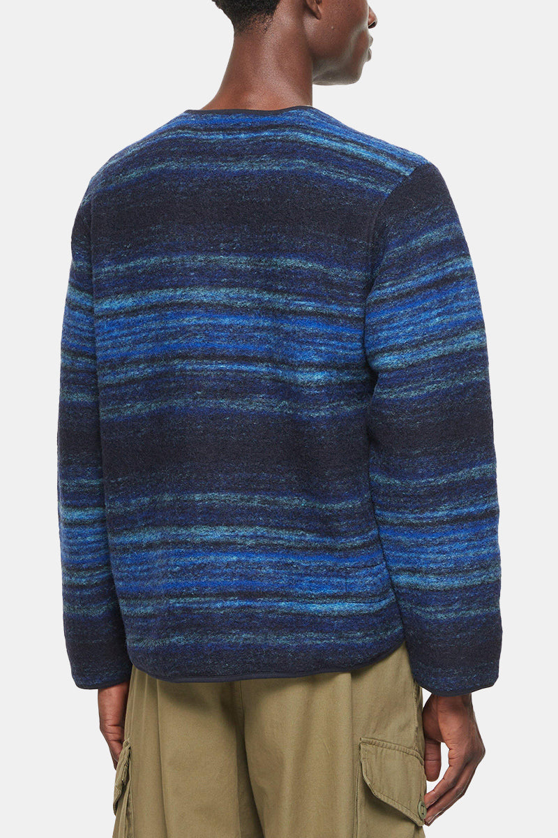 Jacket de Liner Military de Universal Works (Blue Mississippi Fleece)