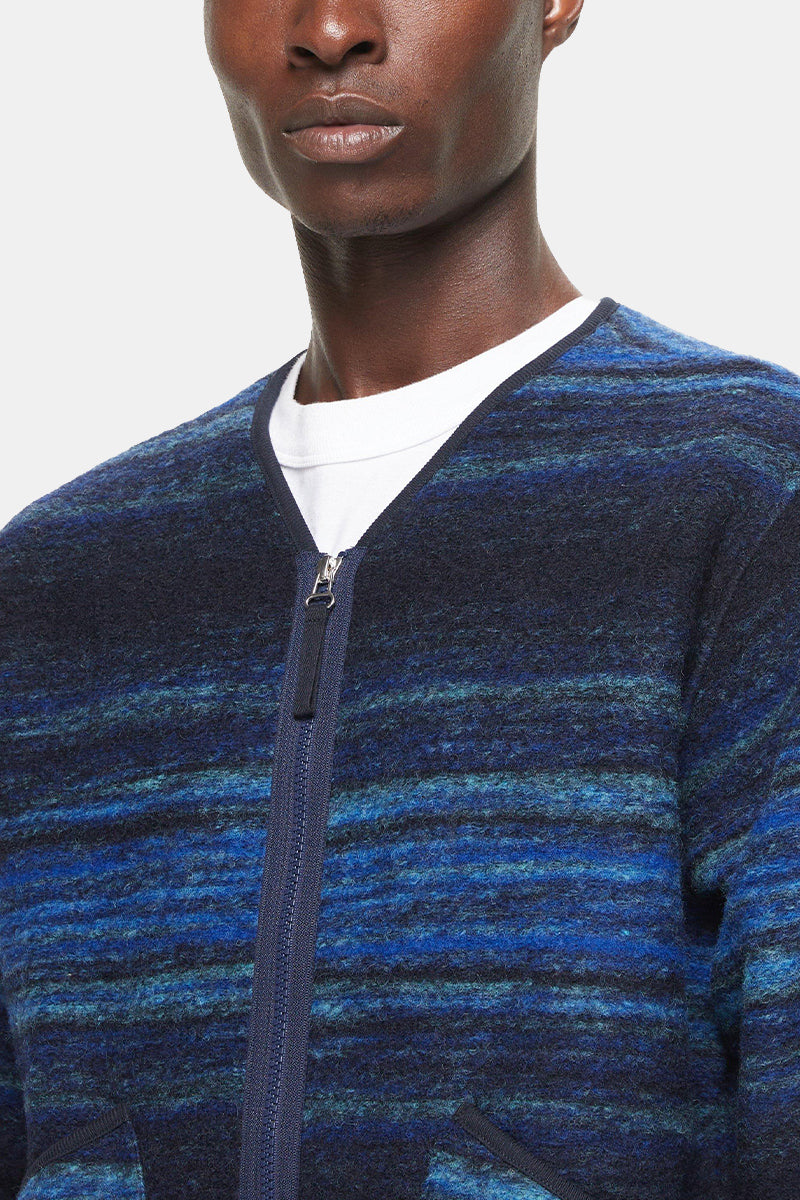 Jacket de Liner Military de Universal Works (Blue Mississippi Fleece)