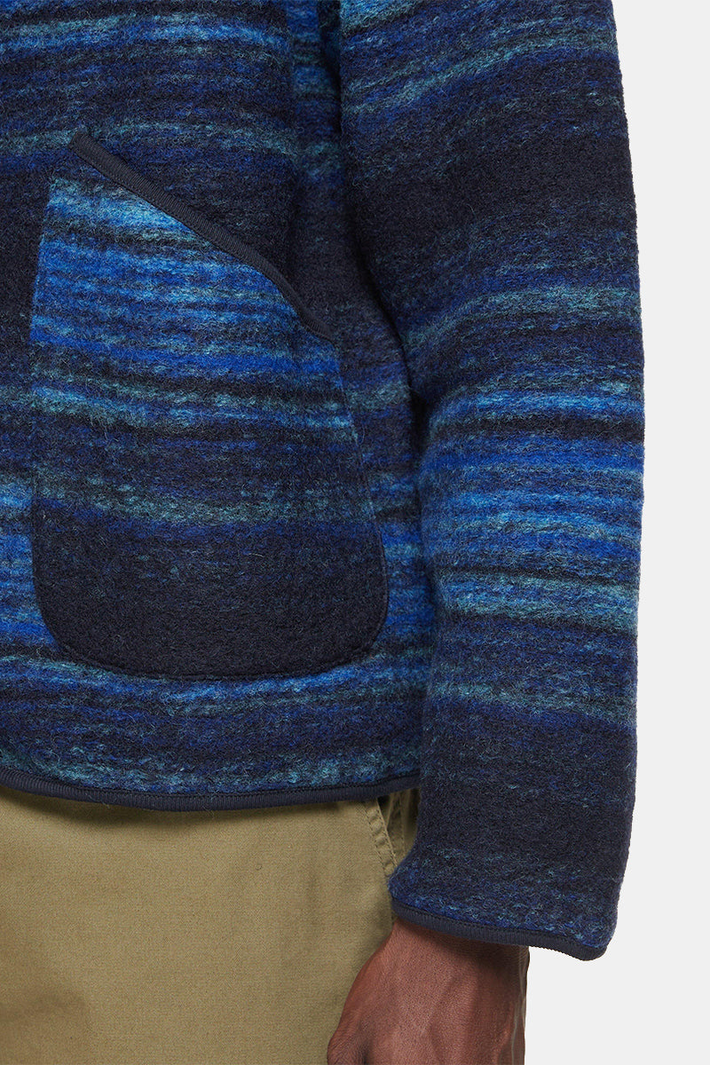 Jacket de Liner Military de Universal Works (Blue Mississippi Fleece)