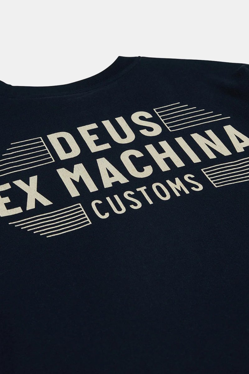 Deus Fender Crew Sweatshirt (Navy) | Sweaters