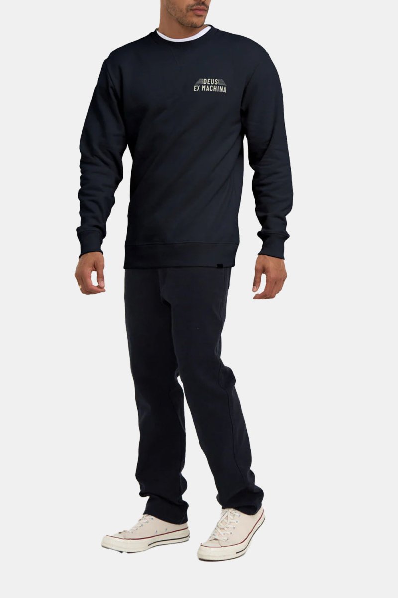 Deus Fender Crew Sweatshirt (Navy) | Sweaters