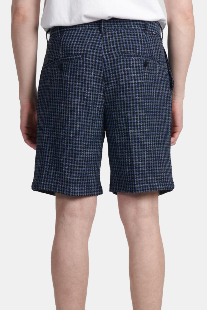 Edwin Bazz Short Dobby Check (Blue/Black) | Shorts