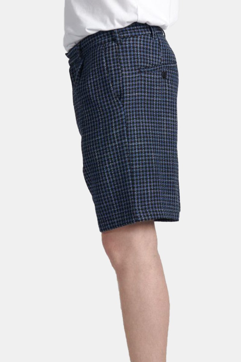 Edwin Bazz Short Dobby Check (Blue/Black) | Shorts