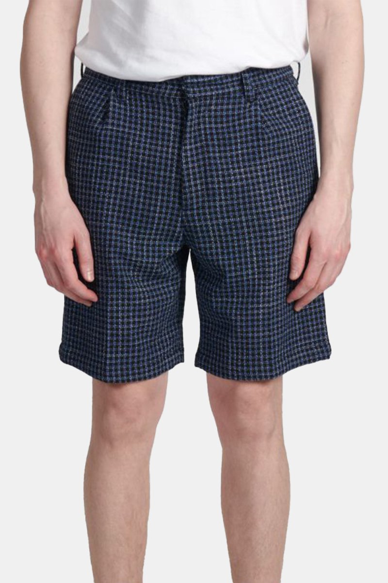 Edwin Bazz Short Dobby Check (Blue/Black) | Shorts