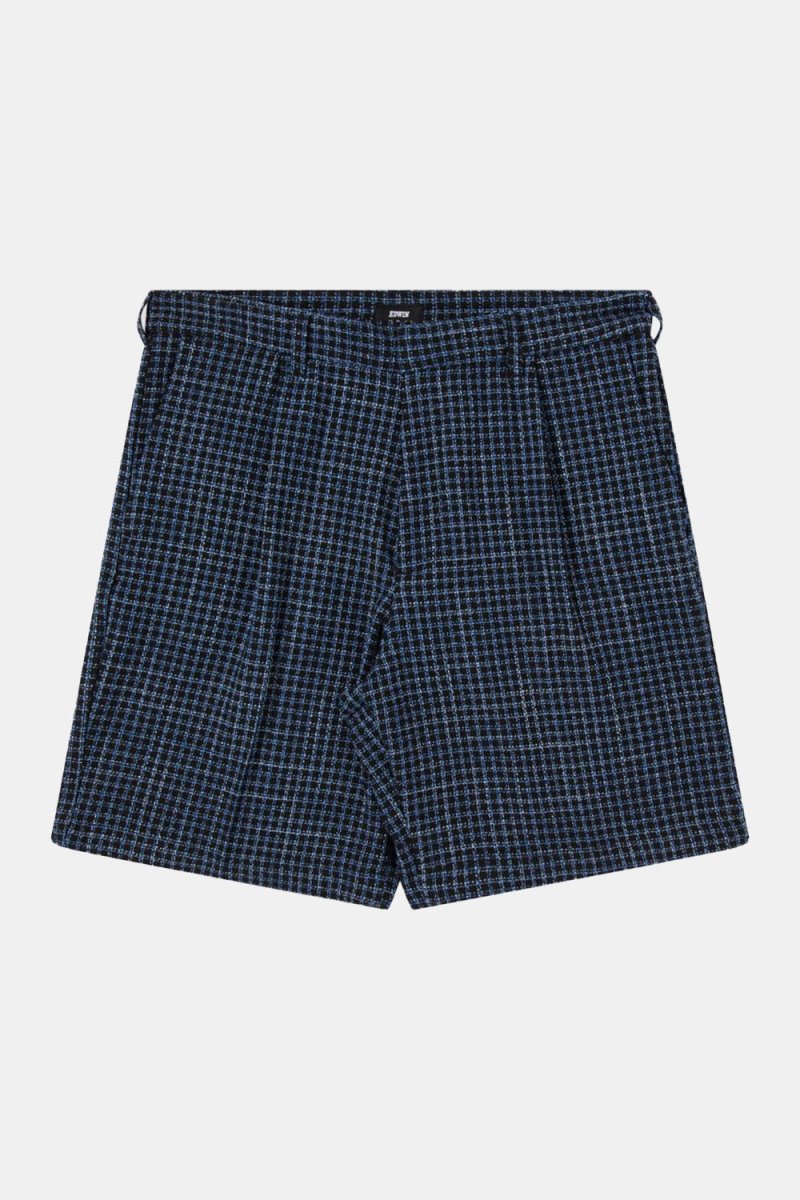 Edwin Bazz Short Dobby Check (Blue/Black) | Shorts