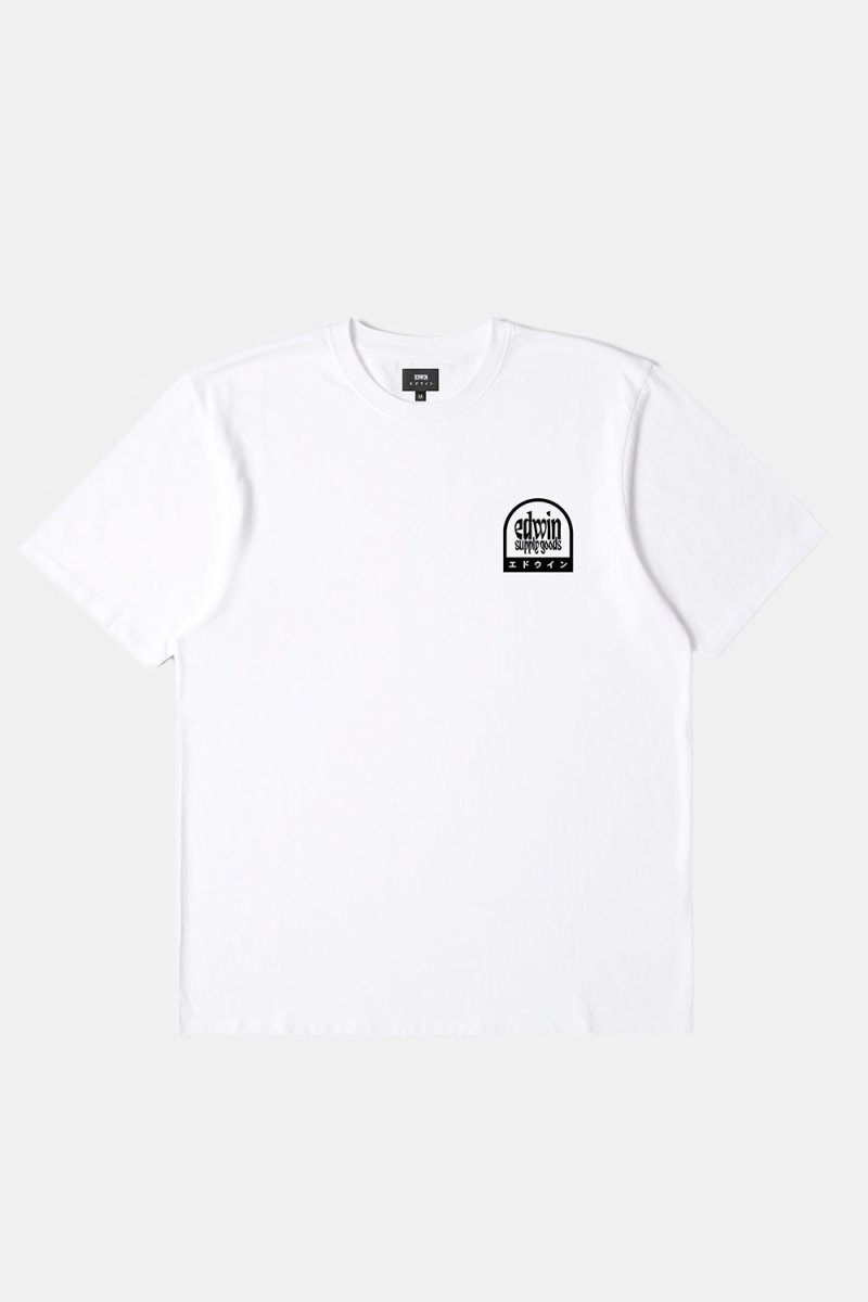 Edwin Fuji Supply Goods T-Shirt (White) | T-Shirts