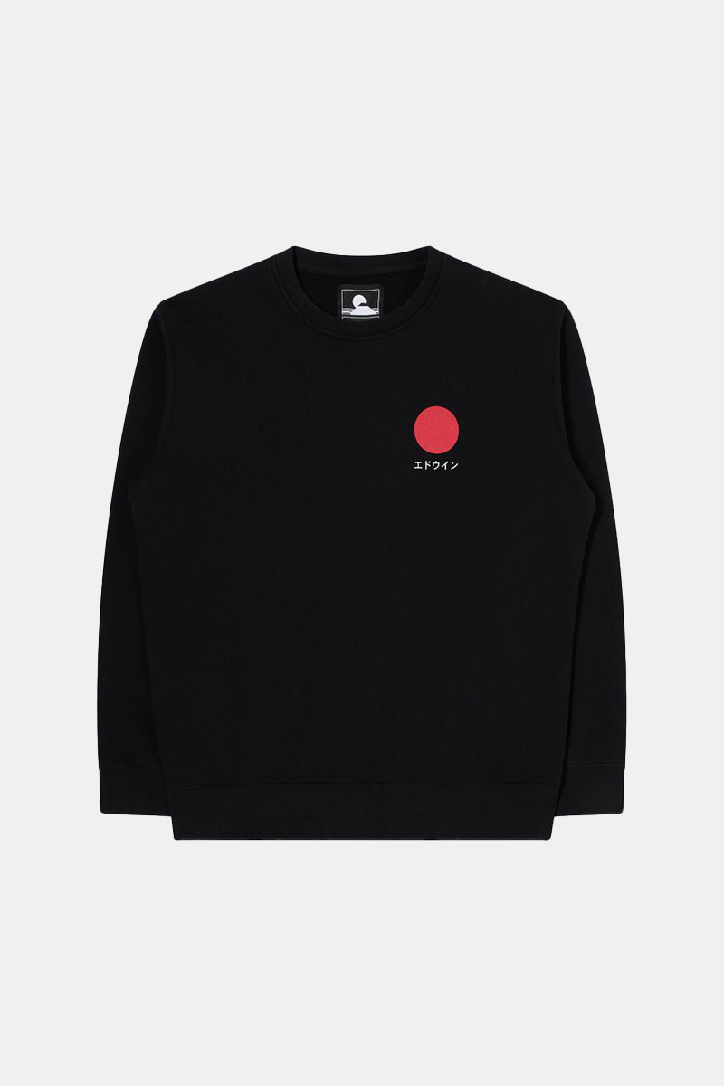 Edwin Japanese Sun Heavy Felpa Sweat (Black) | Sweaters