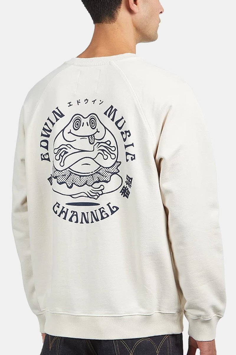Edwin Music Channel Heavy Sweatshirt (Whisper White) | Sweaters