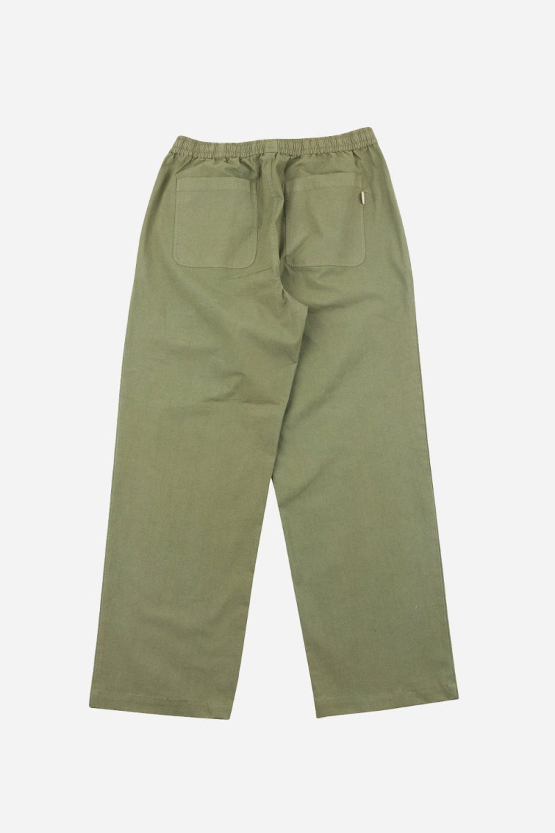 Folk Drawcord Loose Trouser (Light Olive Ripstop) | Trousers