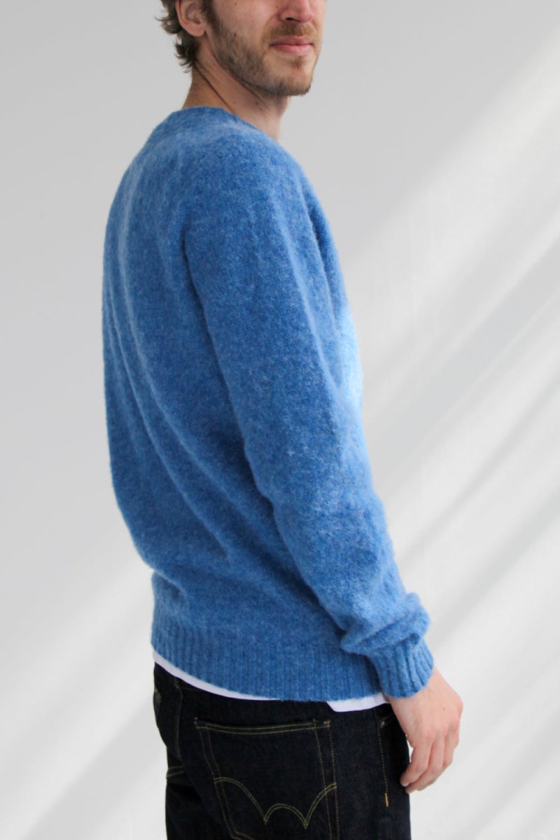 Half Dozen Shaggy Double-Brushed Crew (Fresh Surf) | Knitwear
