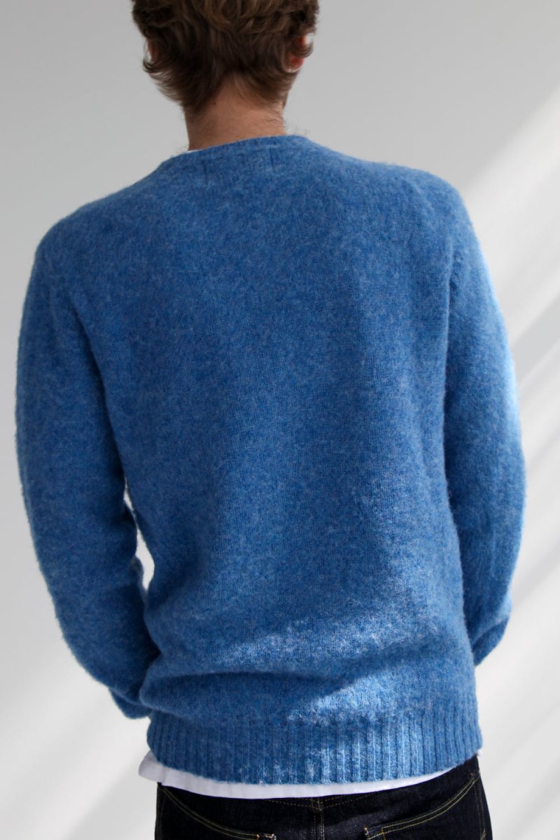 Half Dozen Shaggy Double-Brushed Crew (Fresh Surf) | Knitwear