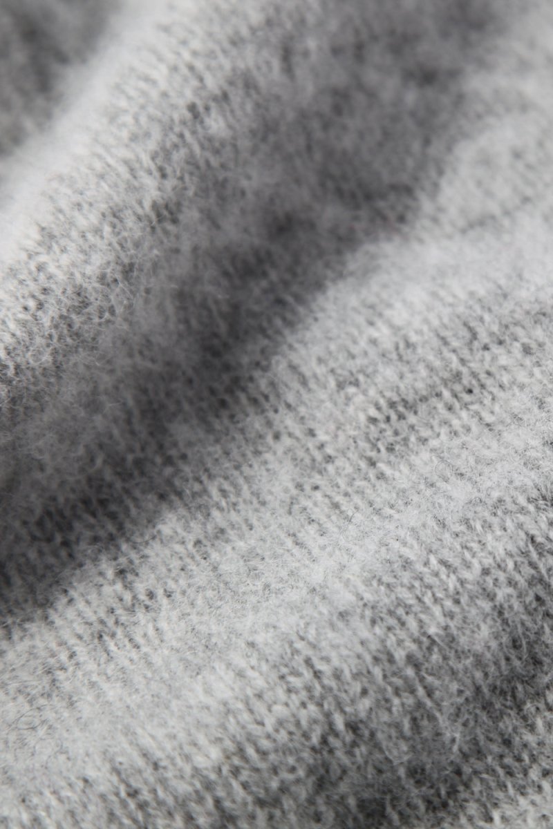 Half-Dozen Double Brushed Crew Neck Knitted Jumper - Silver Grey