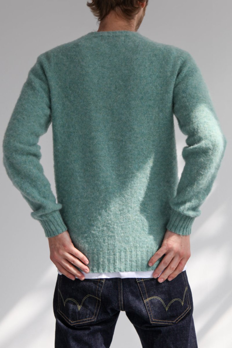 Half Dozen Super Soft Double Brushed Crew Neck (Sea Pearl) | Knitwear