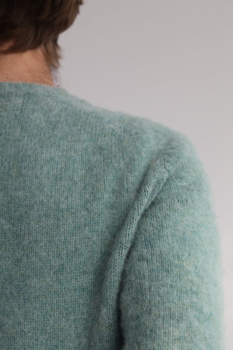 Half Dozen Super Soft Double Brushed Crew Neck (Sea Pearl) | Knitwear