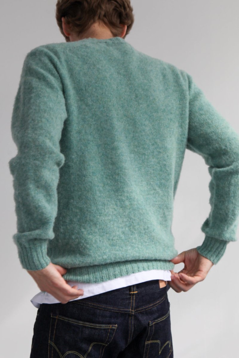 Half Dozen Super Soft Double Brushed Crew Neck (Sea Pearl) | Knitwear