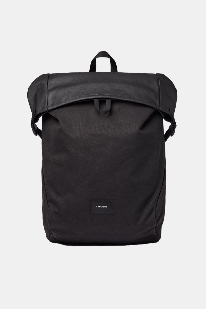 Sandqvist Alfred Backpack (Black/Black Webbing) | Backpacks
