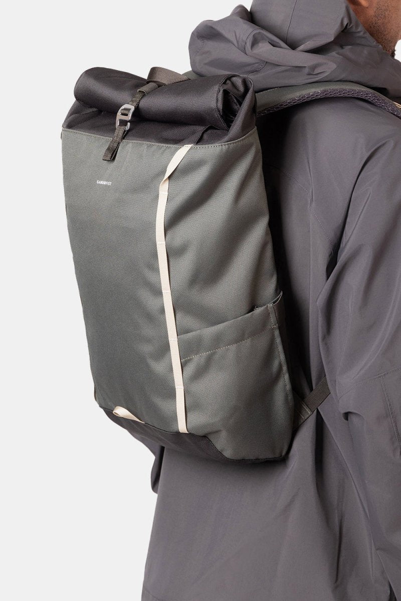 Sandqvist Arvid Recycled Polyester Backpack (Green) | Backpacks