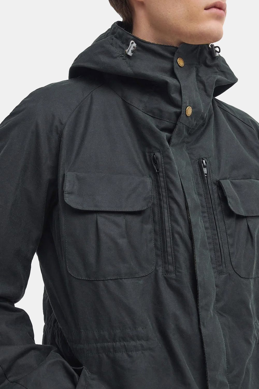 Barbour x a ki a la chaqueta de cera para bicicletas (salvia)