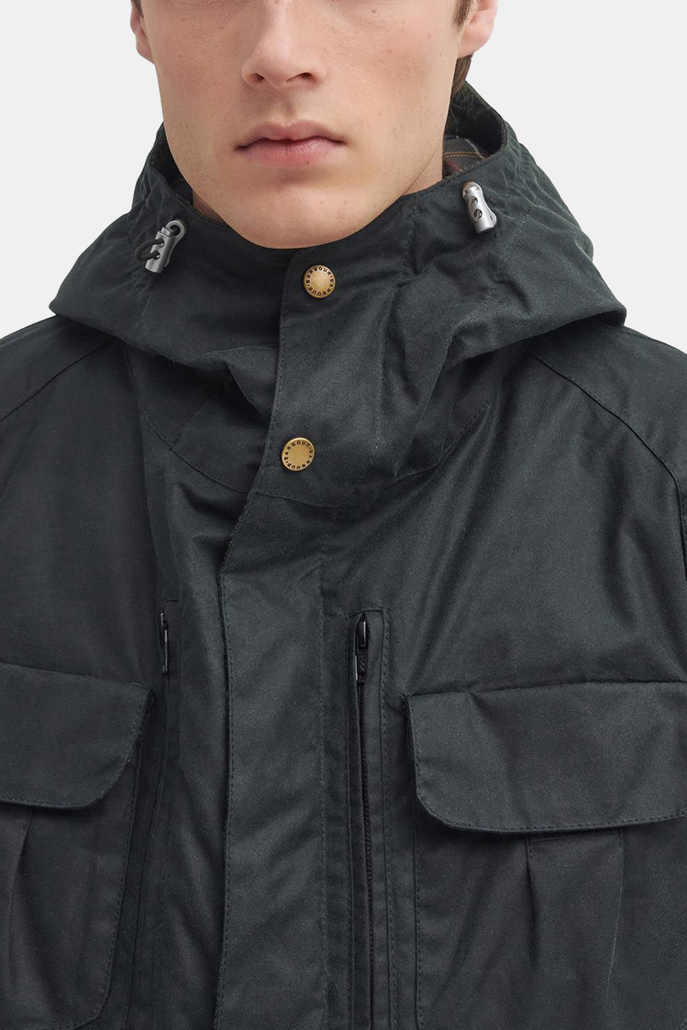 Barbour x a ki a la chaqueta de cera para bicicletas (salvia)