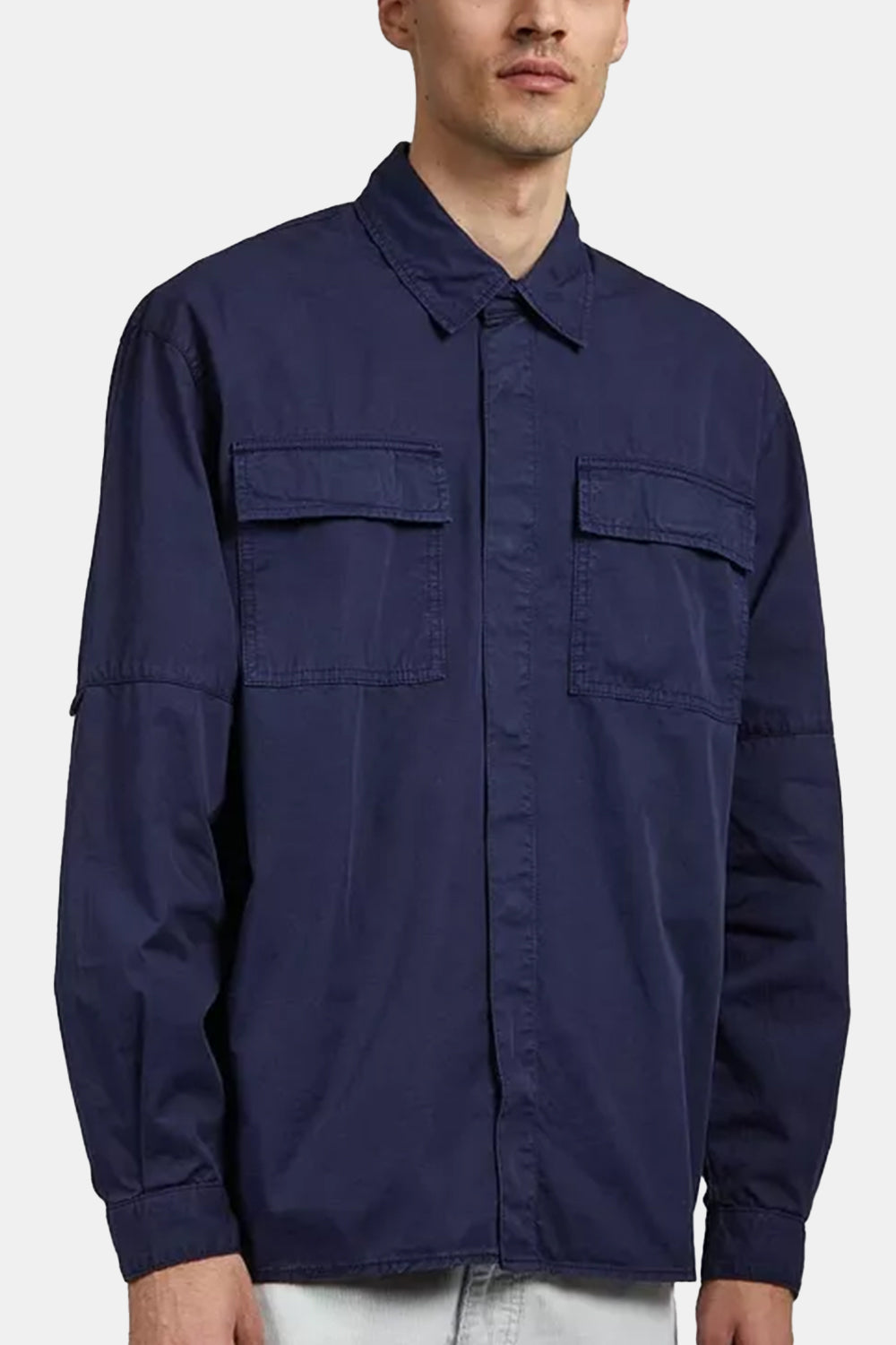 Edwin Ability Shirt Long Sleeve (Maritime Blue)