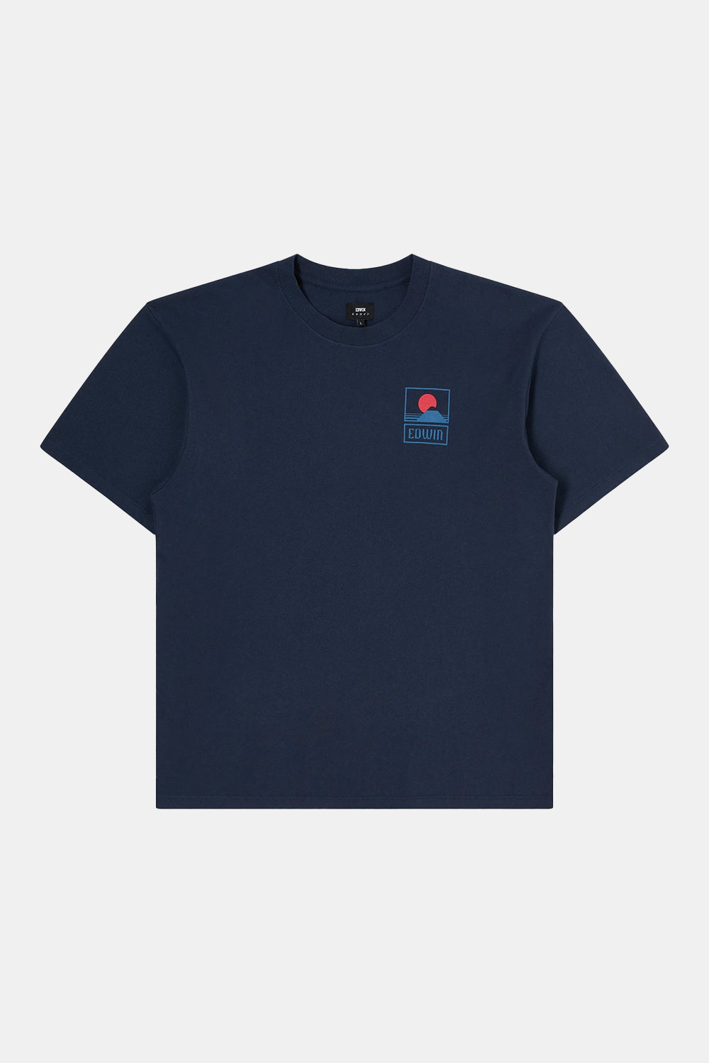 Edwin Sunset On Mount Fuji T-Shirt (Navy Blazer)