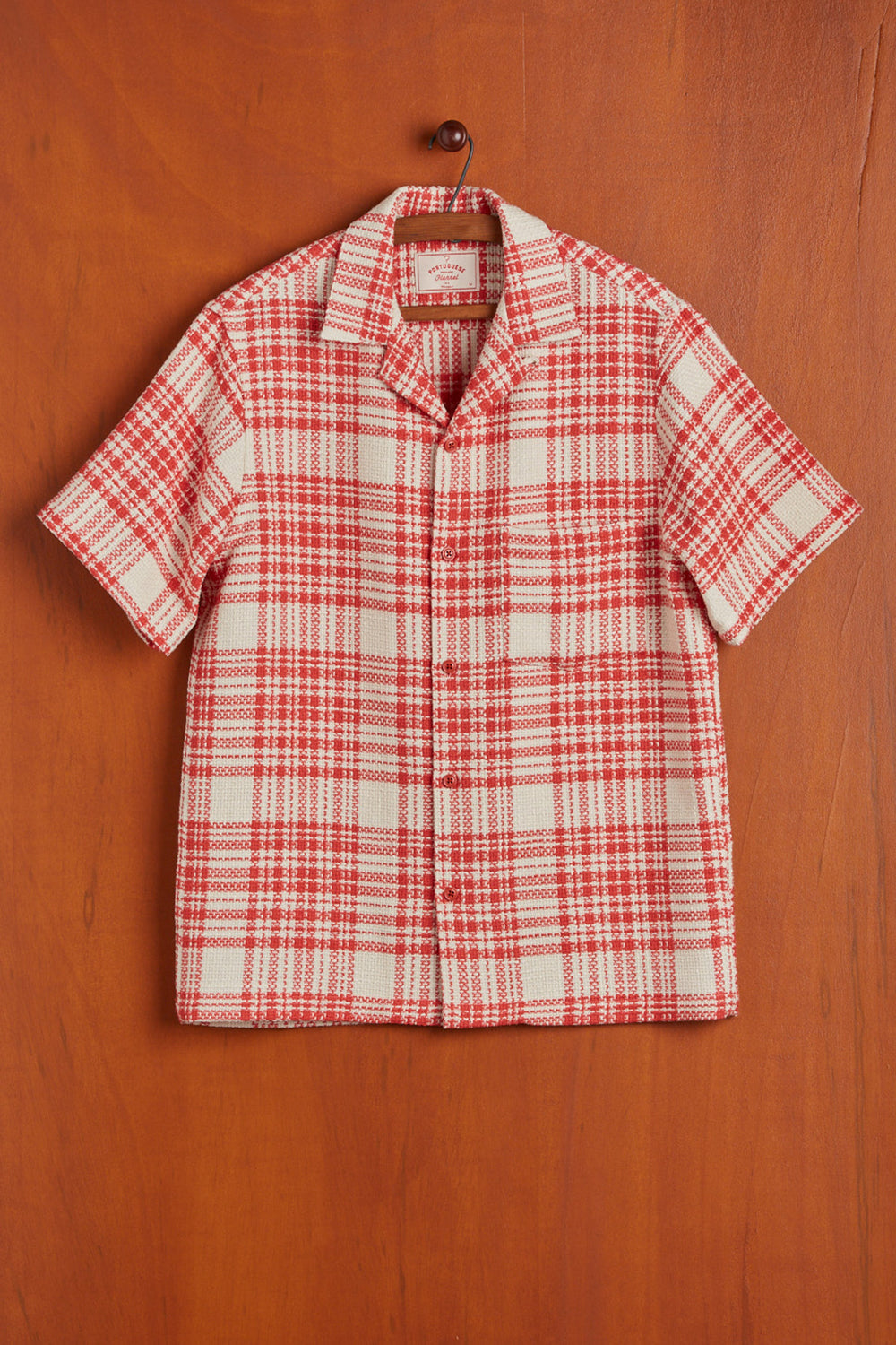 Portuguese Flannel Garden Plaid Shirt (Red)