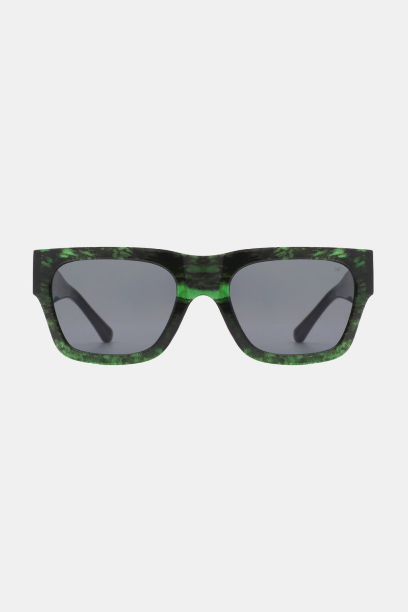 A Kjaerbede Agnes Big Frame Sunglasses (Green Marble Transparent) | Sunglasses