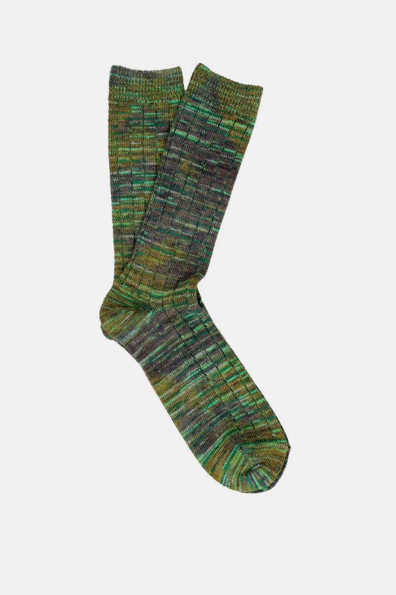 Anonymous Ism Digital Knit Crew Socks (Green Mix) | Socks