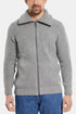 Punto acanalado con cremallera Armor Lux 2x2 (gris pizarra) | Prendas de punto