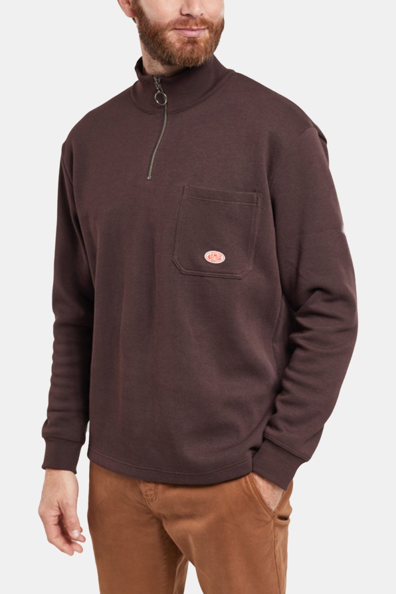 Armor Lux Classic Troyer Sweater (Acajou Foncé) | Sweaters