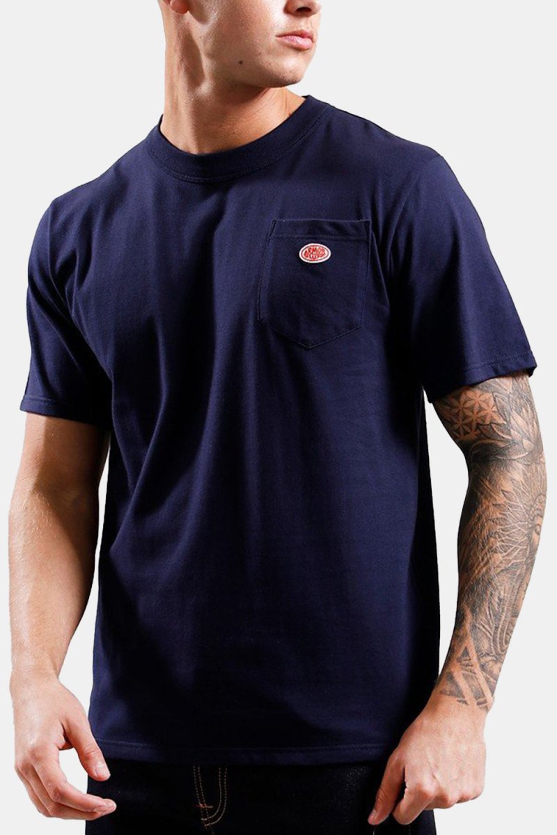 Camiseta con bolsillo Armor Lux Heritage (Azul marino) | Camisetas