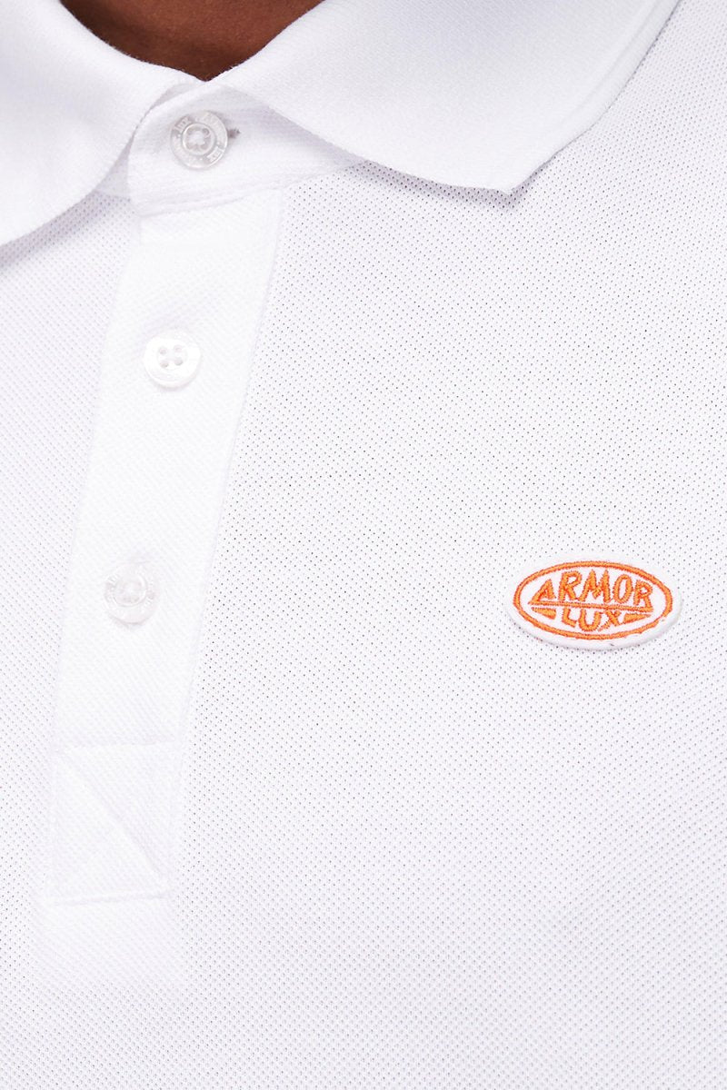 Polo de manga corta Armor Lux Heritage (Blanco) | Camisetas polo