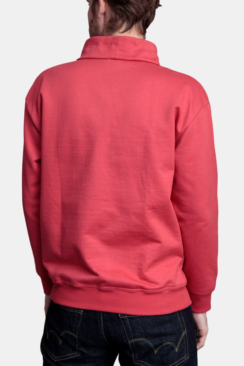 Armor Lux Organic Cotton Sweatshirt Stand-Up Collar (Cranberry Red) | Sweaters