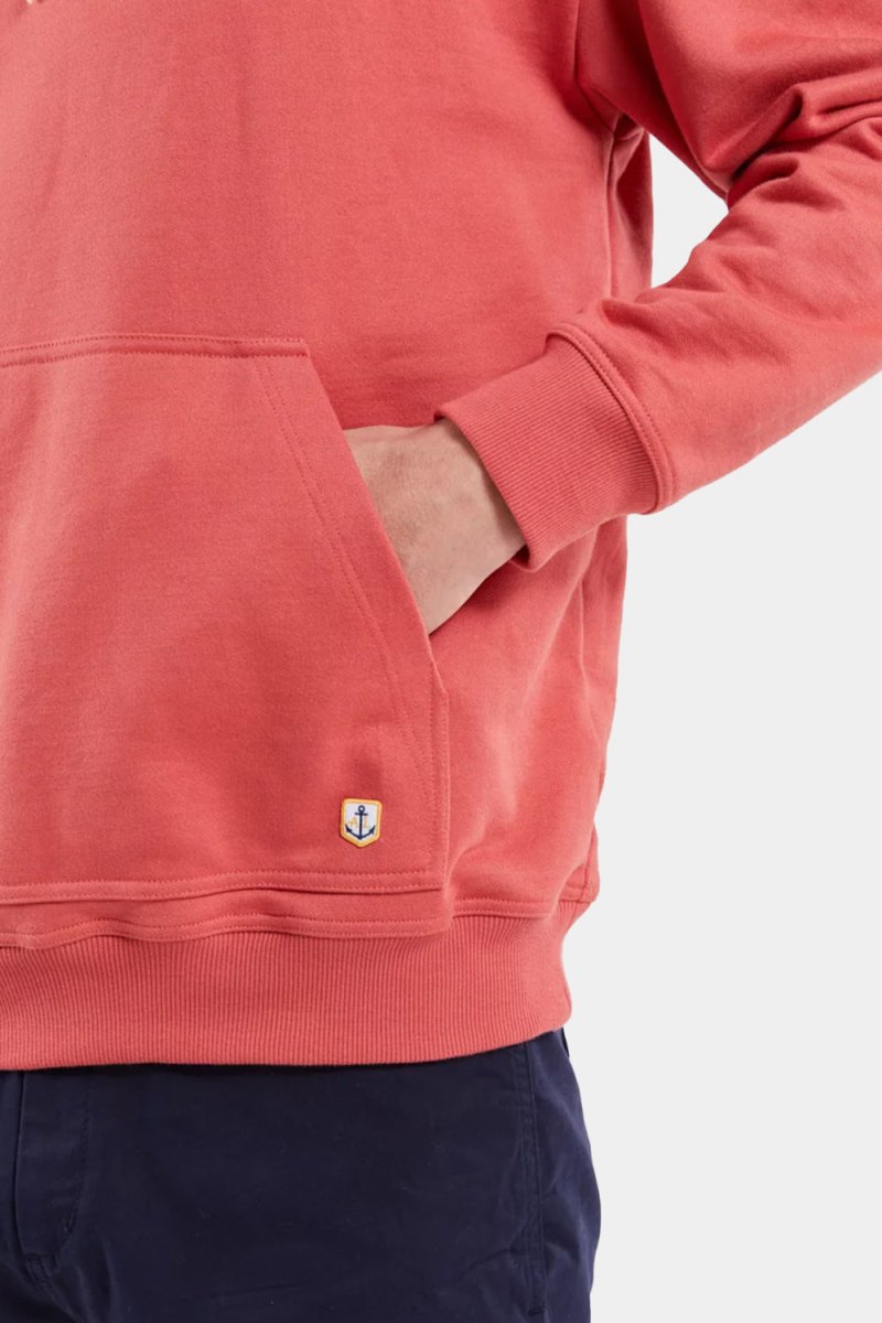 Armor Lux Organic Cotton Sweatshirt Stand-Up Collar (Cranberry Red) | Sweaters