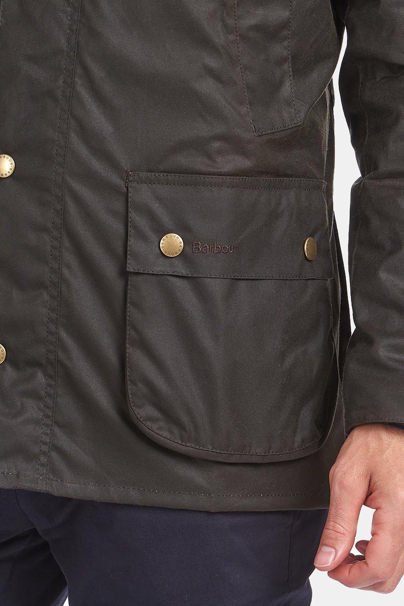 Barbour Ashby Waxed Jacket (Olive) | Jackets