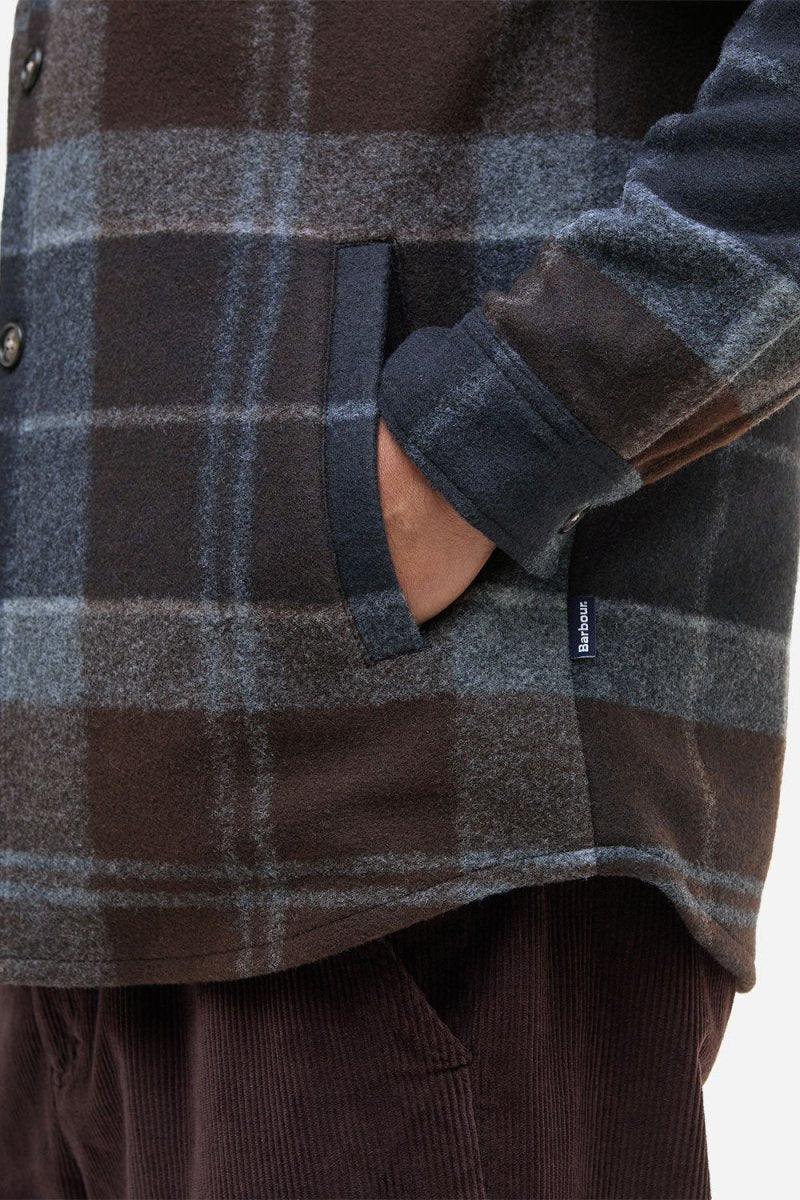Barbour Chapter Tailored Check Overshirt (Midnight Oak Tartan) | Shirts