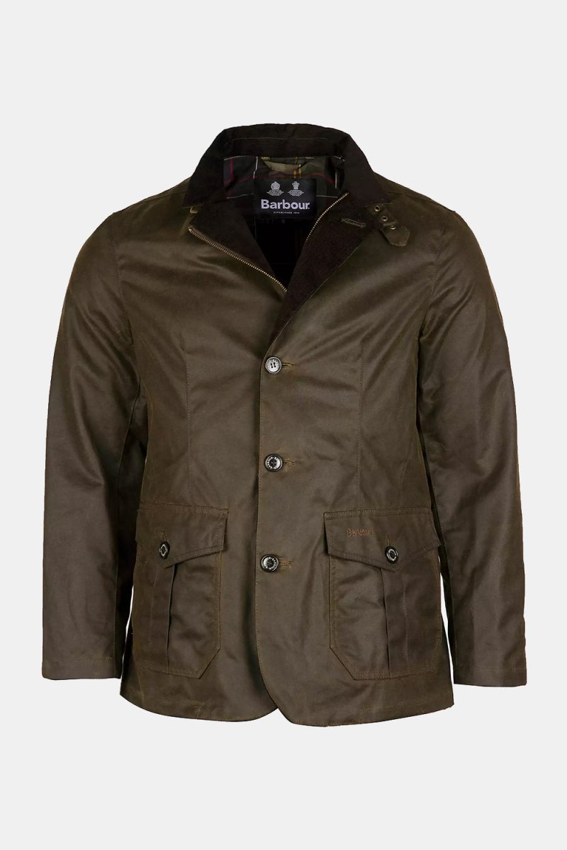 Barbour Lutz Waxed Jacket (Olive) | Jackets