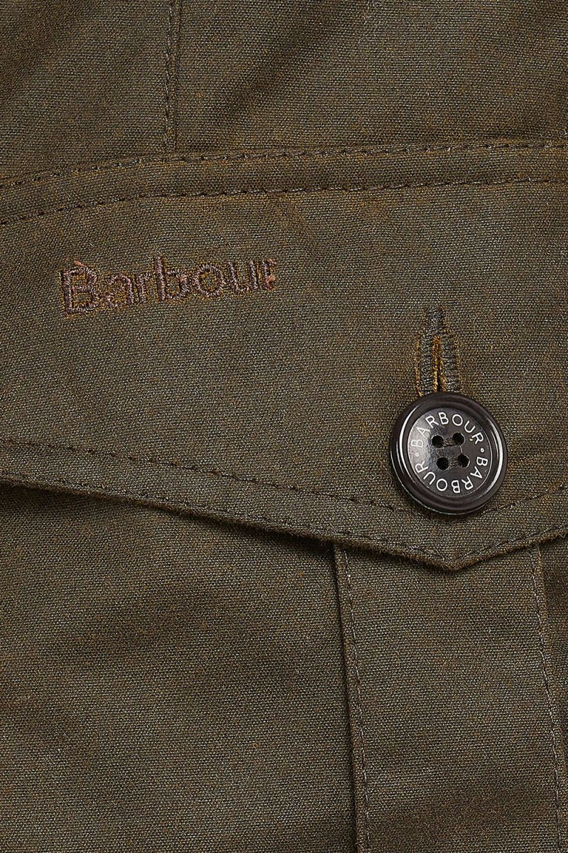 Barbour Lutz Waxed Jacket (Olive) | Jackets