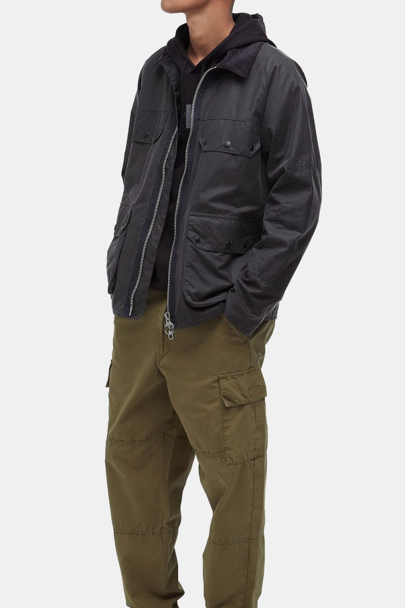 Barbour Re - Engineered Bedale Waxed Jacket (Charcoal) | Jackets