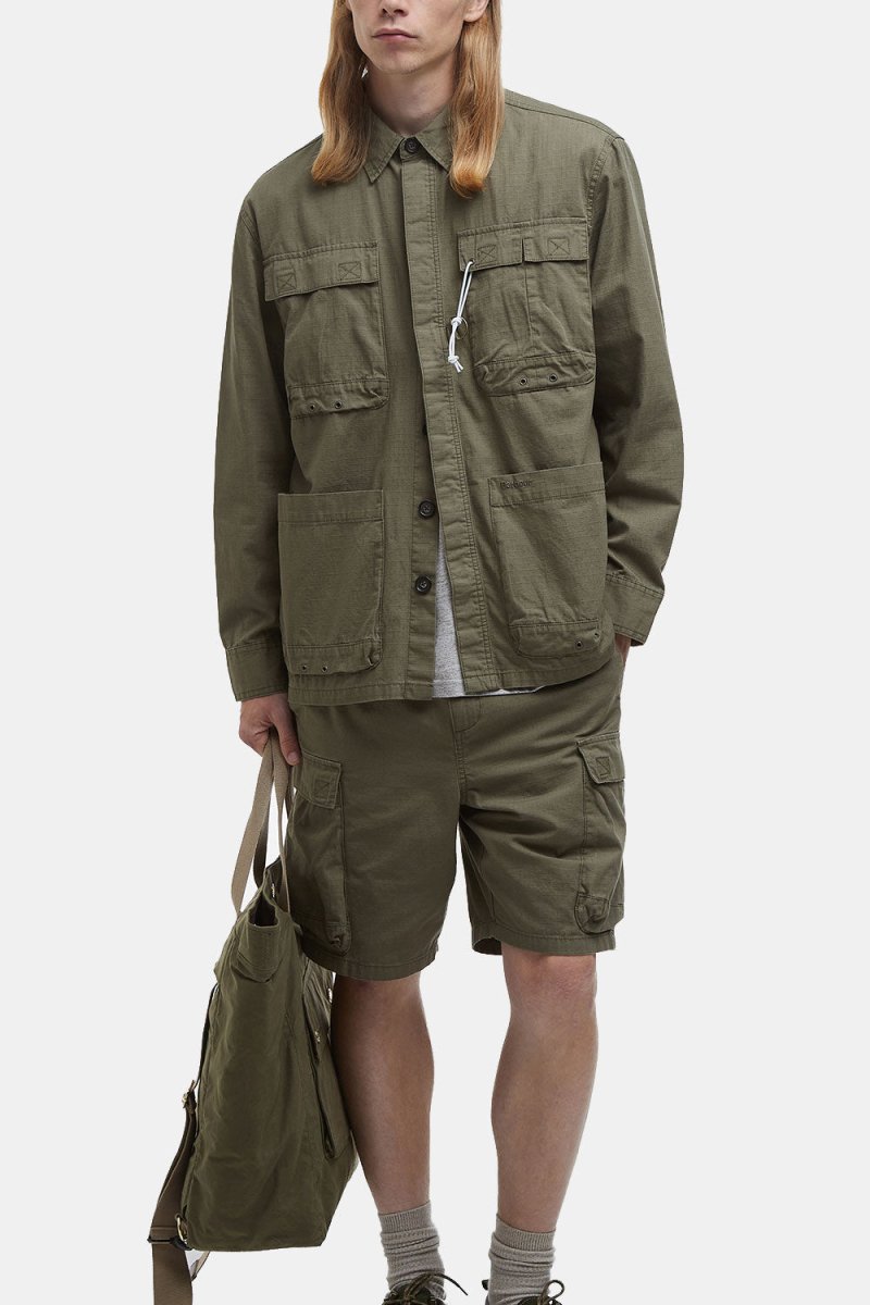 Barbour Ripstop Overshirt (Burnt Olive) | Shirts