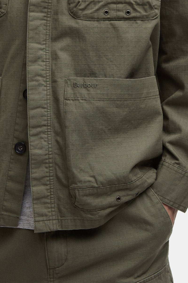 Barbour Ripstop Overshirt (Burnt Olive) | Shirts