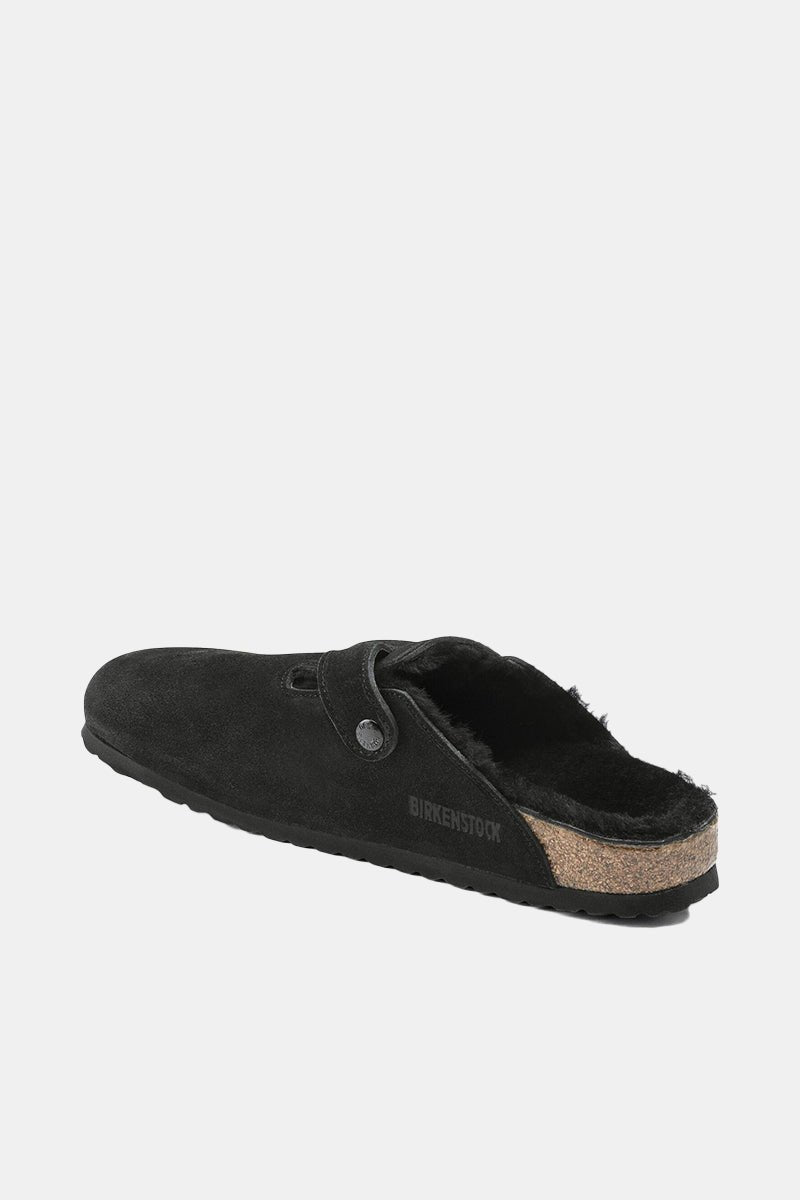 Birkenstock Boston Shearling (Black) | Sandals