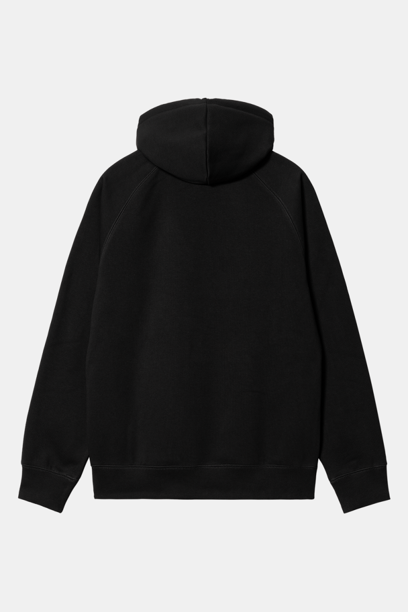 Carhartt WIP Hooded Chase Sweatshirt (Black/Gold) | Sweaters